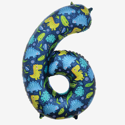 34” Dinosaur Number Balloons | Box Balloons | Next-Day Balloon Delivery