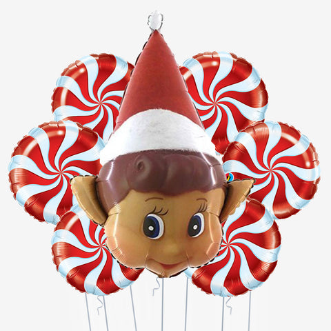 Naughty Elf Christmas Balloons - Box Balloons