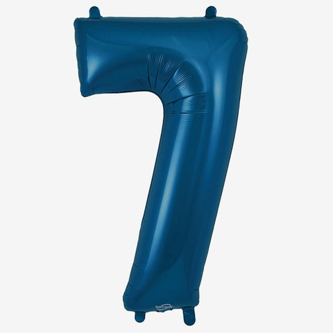 34” Navy Blue Number Balloons - Box Balloons