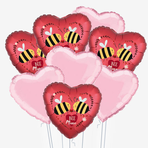 Bee Mine Heart Balloons - Box Balloons