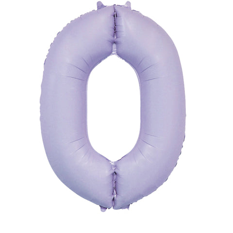 34" Matte Lilac Number Balloons | Box Balloons | Next-Day Balloon Delivery