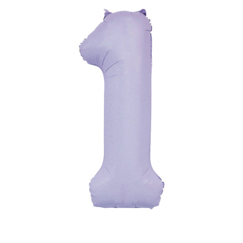 34" Matte Lilac Number Balloons | Box Balloons | Next-Day Balloon Delivery