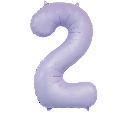 34" Matte Lilac Number Balloons | Box Balloons | Next-Day Balloon Delivery