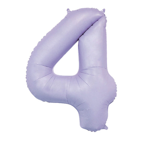 34" Matte Lilac Number Balloons | Box Balloons | Next-Day Balloon Delivery