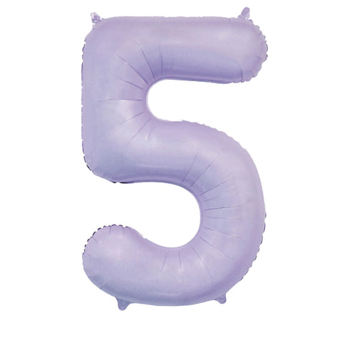 34" Matte Lilac Number Balloons | Box Balloons | Next-Day Balloon Delivery