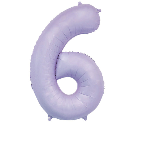 34" Matte Lilac Number Balloons | Box Balloons | Next-Day Balloon Delivery