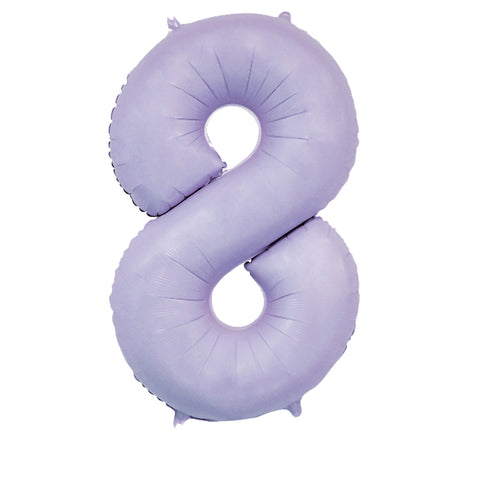 34" Matte Lilac Number Balloons | Box Balloons | Next-Day Balloon Delivery