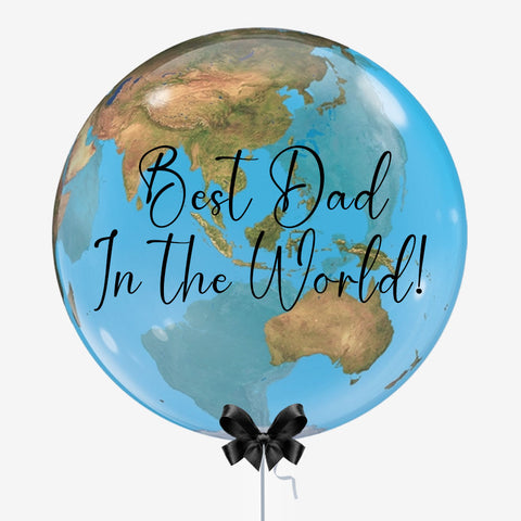 Personalised Earth Bubble Balloon - Box Balloons
