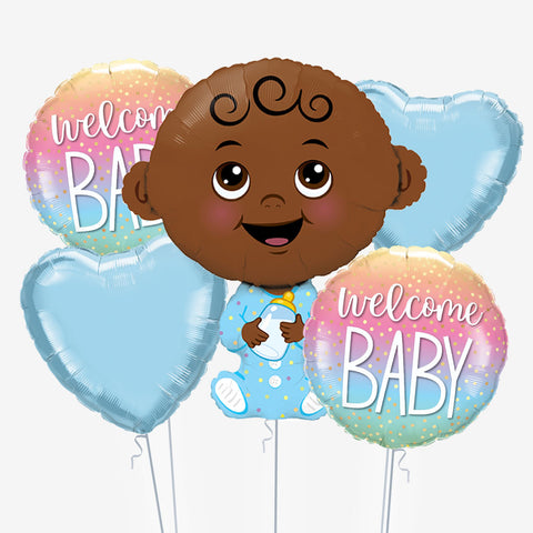 Welcome Baby Boy Balloons - Box Balloons