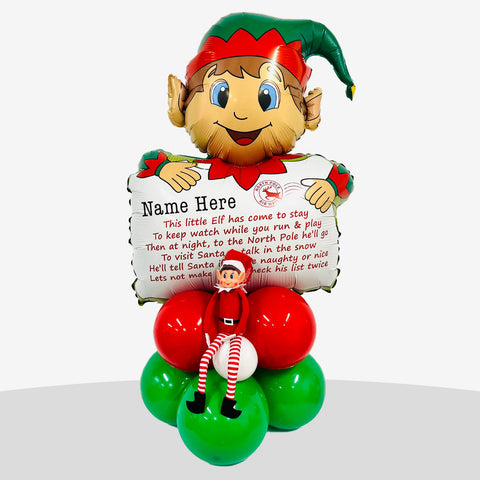 Personalised Elf Poem Balloon Stack - Box Balloons
