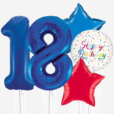 Birthday Cake & Number Balloons | Box Balloons | Next-Day Balloon Delivery