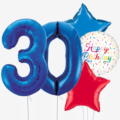 Birthday Cake & Number Balloons | Box Balloons | Next-Day Balloon Delivery