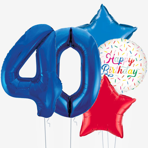 Birthday Cake & Number Balloons | Box Balloons | Next-Day Balloon Delivery