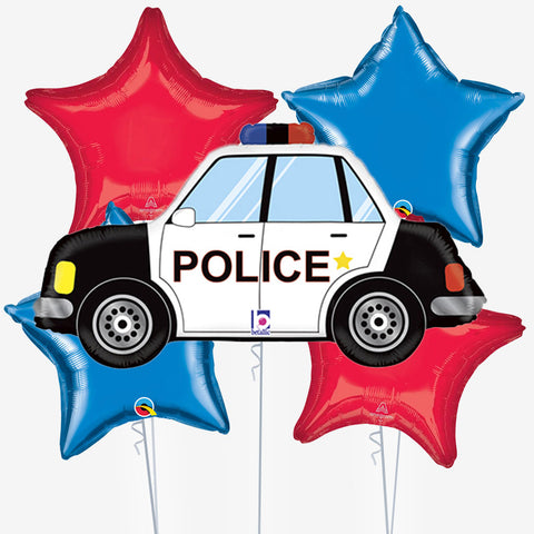 Police Car Balloons - Box Balloons