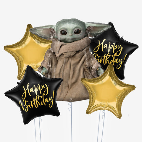 Star Wars Yoda Birthday Balloons - Box Balloons