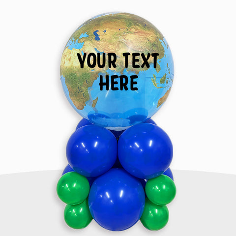 Personalised World Balloon Stack | Box Balloons | Next-Day Balloon Delivery
