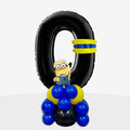 Personalised Minions Number Balloon Stack | Box Balloons | Next-Day Balloon Delivery