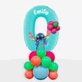 Personalised Lilo & Stitch Number Balloon Stack | Box Balloons | Next-Day Balloon Delivery