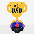 Number #1 Dad Balloon Stack | Box Balloons | Next-Day Balloon Delivery