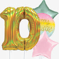Golden Happy Birthday & Number Balloons | Box Balloons | Next-Day Balloon Delivery