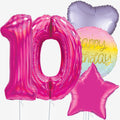 Iridescent Pink Birthday & Number Balloons | Box Balloons | Next-Day Balloon Delivery