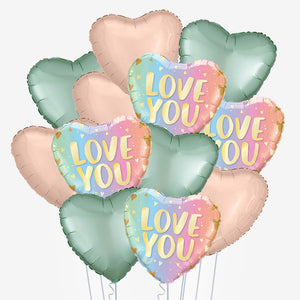 Love you Hearts Balloons