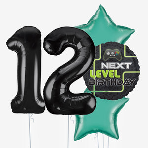 Next Level Gamer & Number Balloons