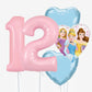 Princess Heart Number Balloons - Box Balloons