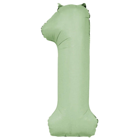 Sage Green Number Balloons