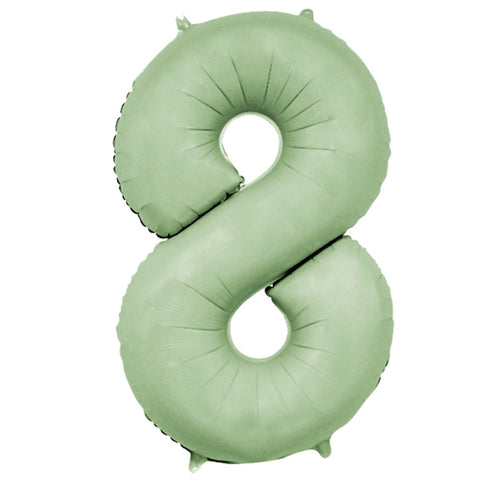 Sage Green Number Balloons