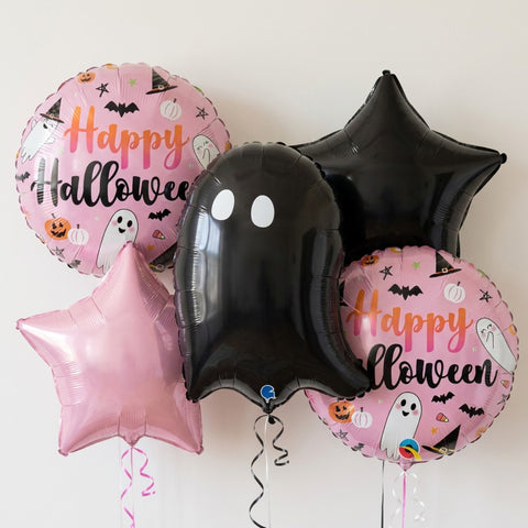 Pink Ghost Halloween Balloons