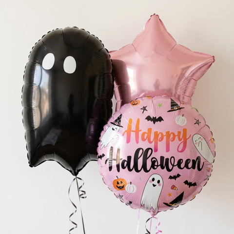 Pink Ghost Halloween Balloons