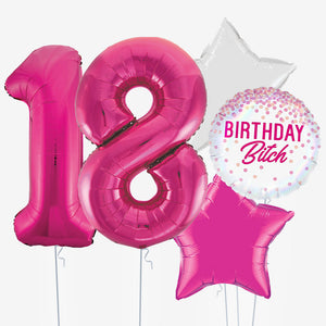 Birthday B*tch & Number Balloons