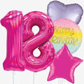 Iridescent Pink Birthday & Number Balloons | Box Balloons | Next-Day Balloon Delivery
