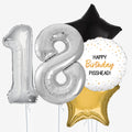 Happy Birthday P*sshead & Number Balloons - Box Balloons