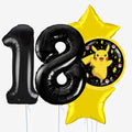 Pokemon Pikachu & Number Balloons - Box Balloons