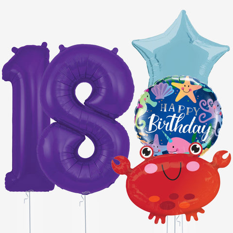 Under the Sea & Numbers Balloons