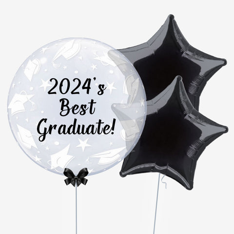 Personalised Graduation Caps Bubble Balloon