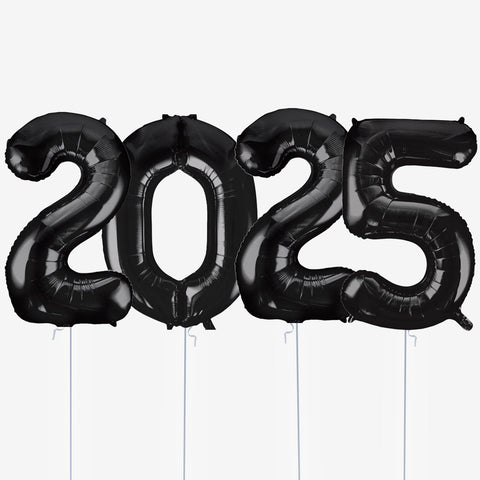 2025 New Year Number Balloons