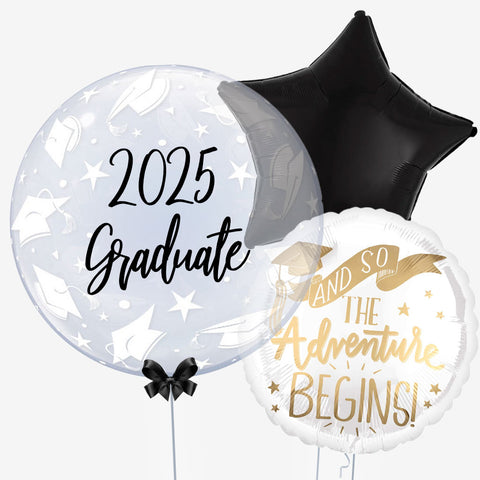 Personalised Graduation Bubble & Balloons