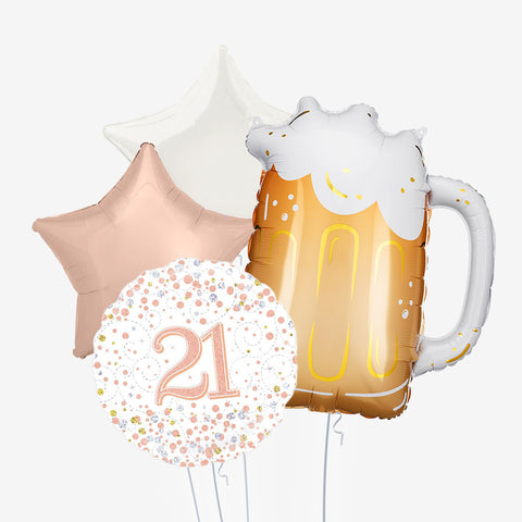 Beer Birthday & Age Balloons