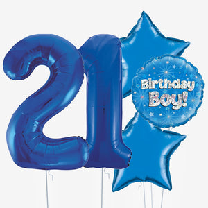 Birthday Boy & Number Balloons