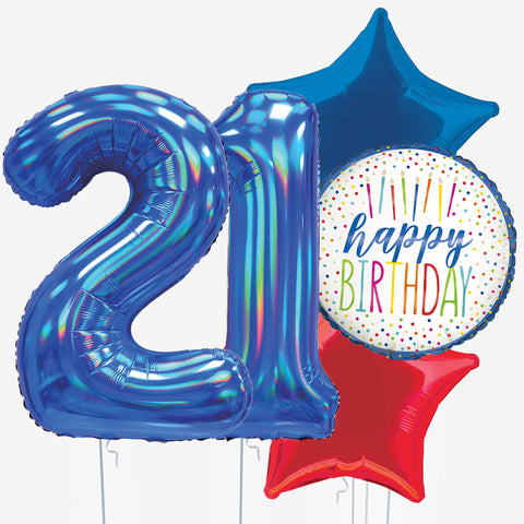 Birthday Candles & Number Balloons