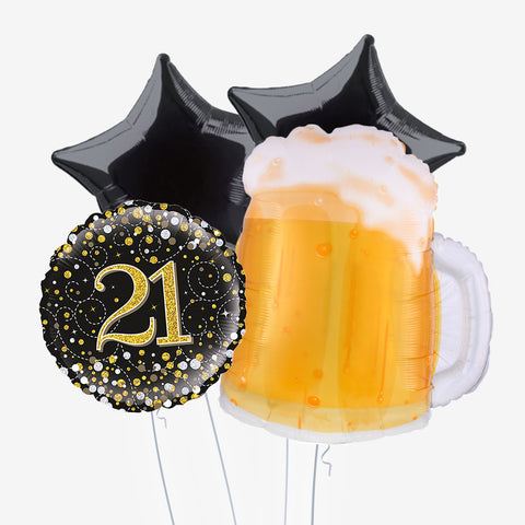 Birthday Cheers & Number Balloons