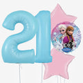 Frozen Birthday & Number Balloons - Box Balloons