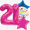 Hot Pink Birthday & Number Balloons | Box Balloons | Next-Day Balloon Delivery