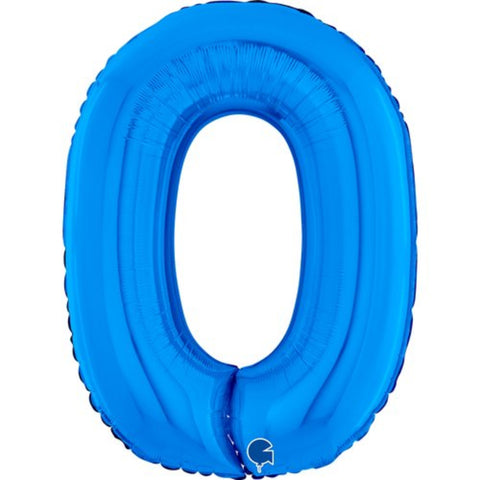 26" Blue Number Balloons