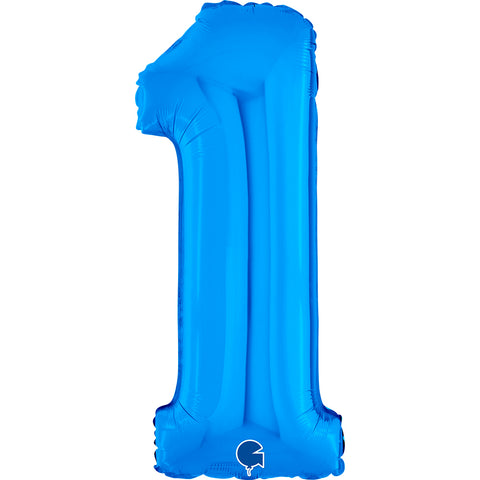 26" Blue Number Balloons
