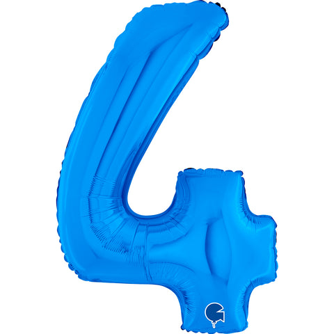 26" Blue Number Balloons
