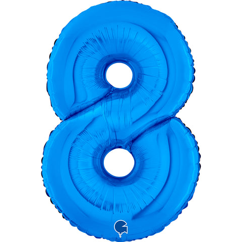 26" Blue Number Balloons